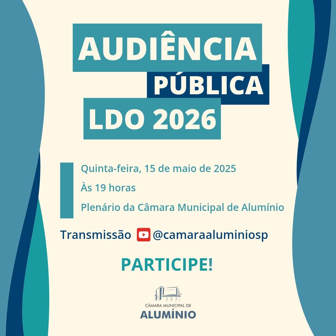 CONVITE - AUDIÊNCIA PÚBLICA LDO 2026